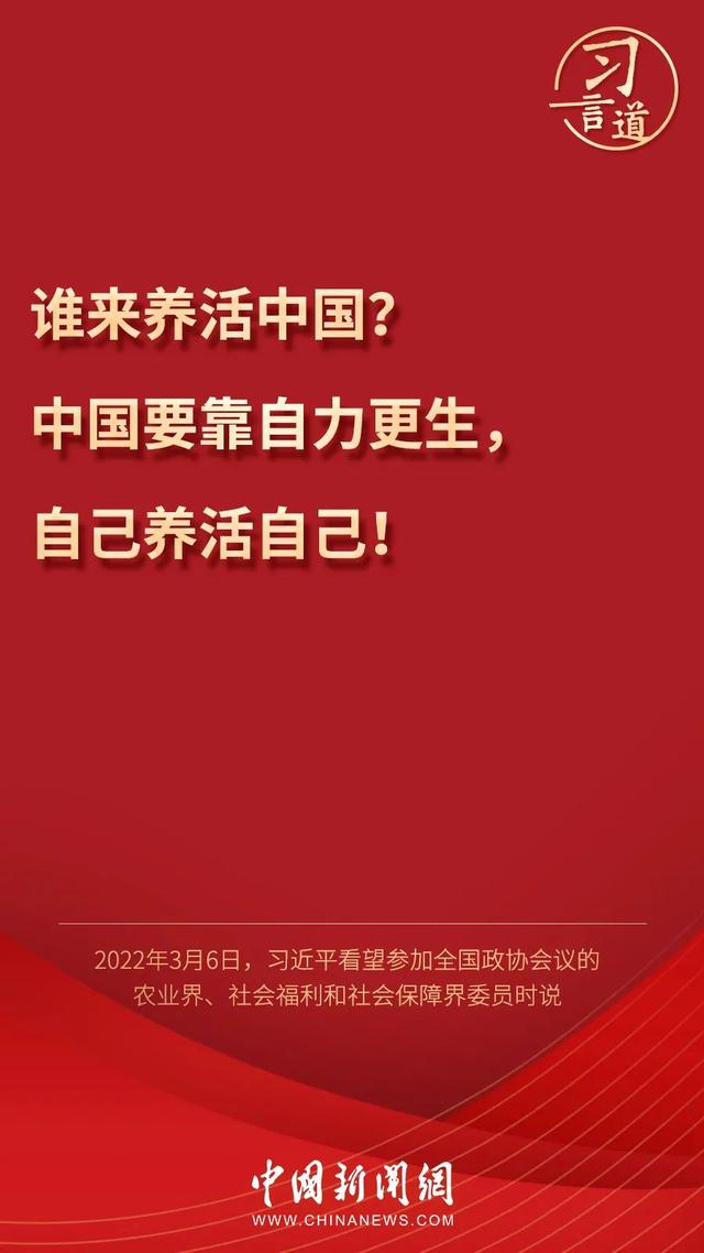 習言道丨習近平為何再答“誰來養活中國”?