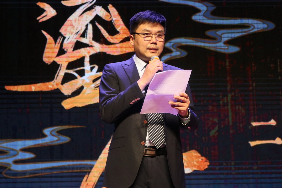 北京外國語大學黨委常委、副校長趙剛在活動現場講話。主辦方供圖