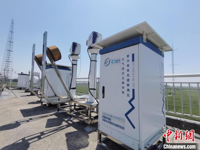 壽縣國家氣候觀象臺內各種觀測設備。　吳然 攝