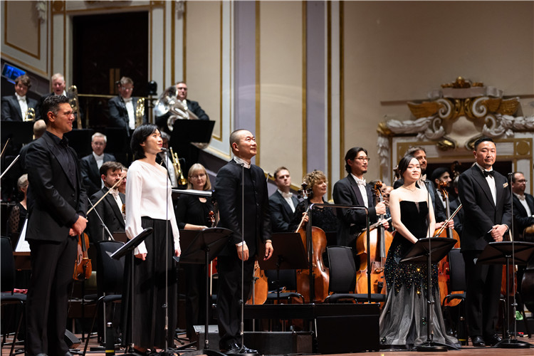 圖片說明： 8月5日，2023愛丁堡國際藝術節開幕式音樂會《慈悲頌》的演出現場。照片由藝術節組委會提供