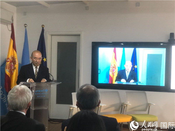 生態環境部應對氣候變化司一級巡視員孫楨在研討會上致辭。 人民網記者 趙健攝