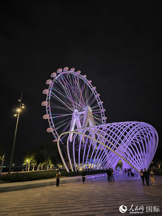 灣區之光摩天輪。人民網 田易攝