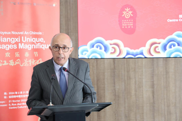 拉巴特文化藝術(shù)遺產(chǎn)復(fù)興協(xié)會(huì)主席德里希致辭。霍晶攝