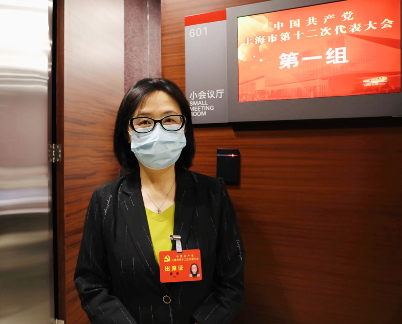 黨代表翟華。人民網 王文娟攝