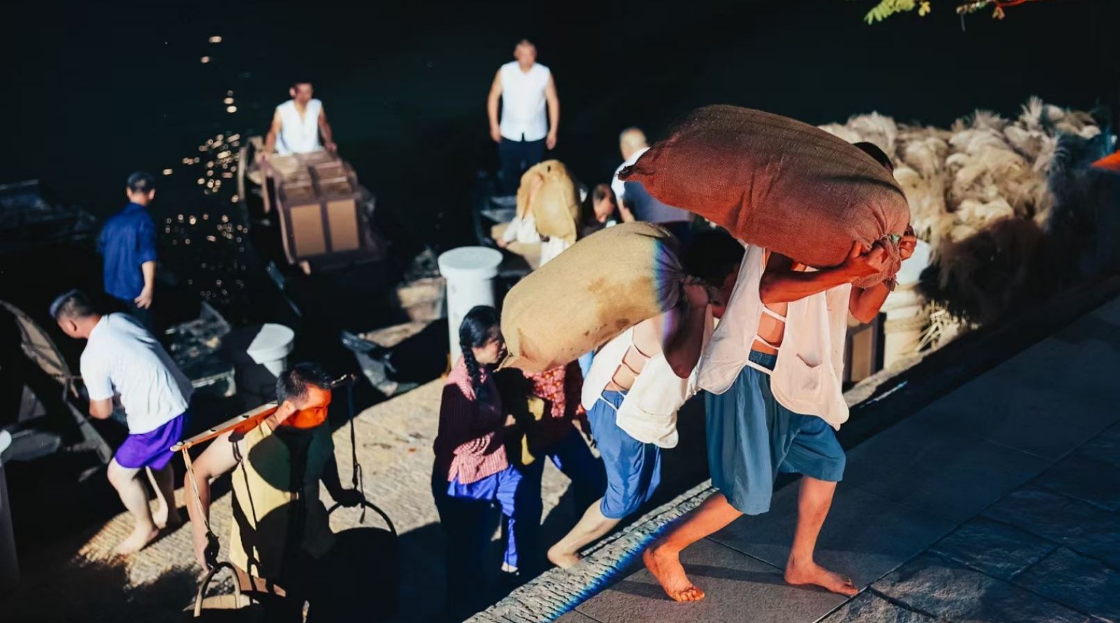 現場重現老碼頭商貿繁榮盛況。主辦方供圖