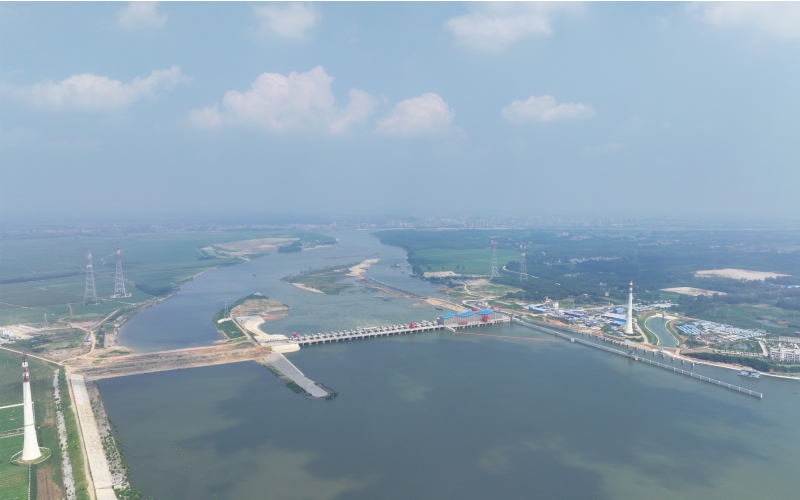 碾盤山水利水電樞紐工程。湖北省水利廳供圖