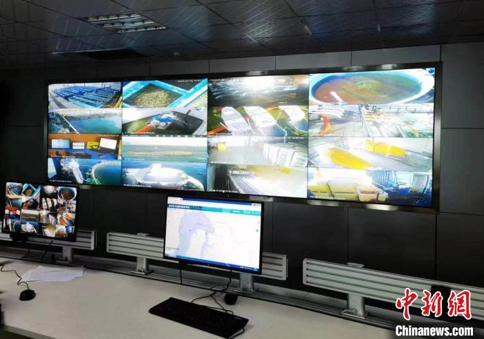 資料圖為生產(chǎn)平臺實時監(jiān)控視頻實現(xiàn)高速率、低時延回傳?！∏嗪Ｒ苿雍Ｄ戏止竟﹫D