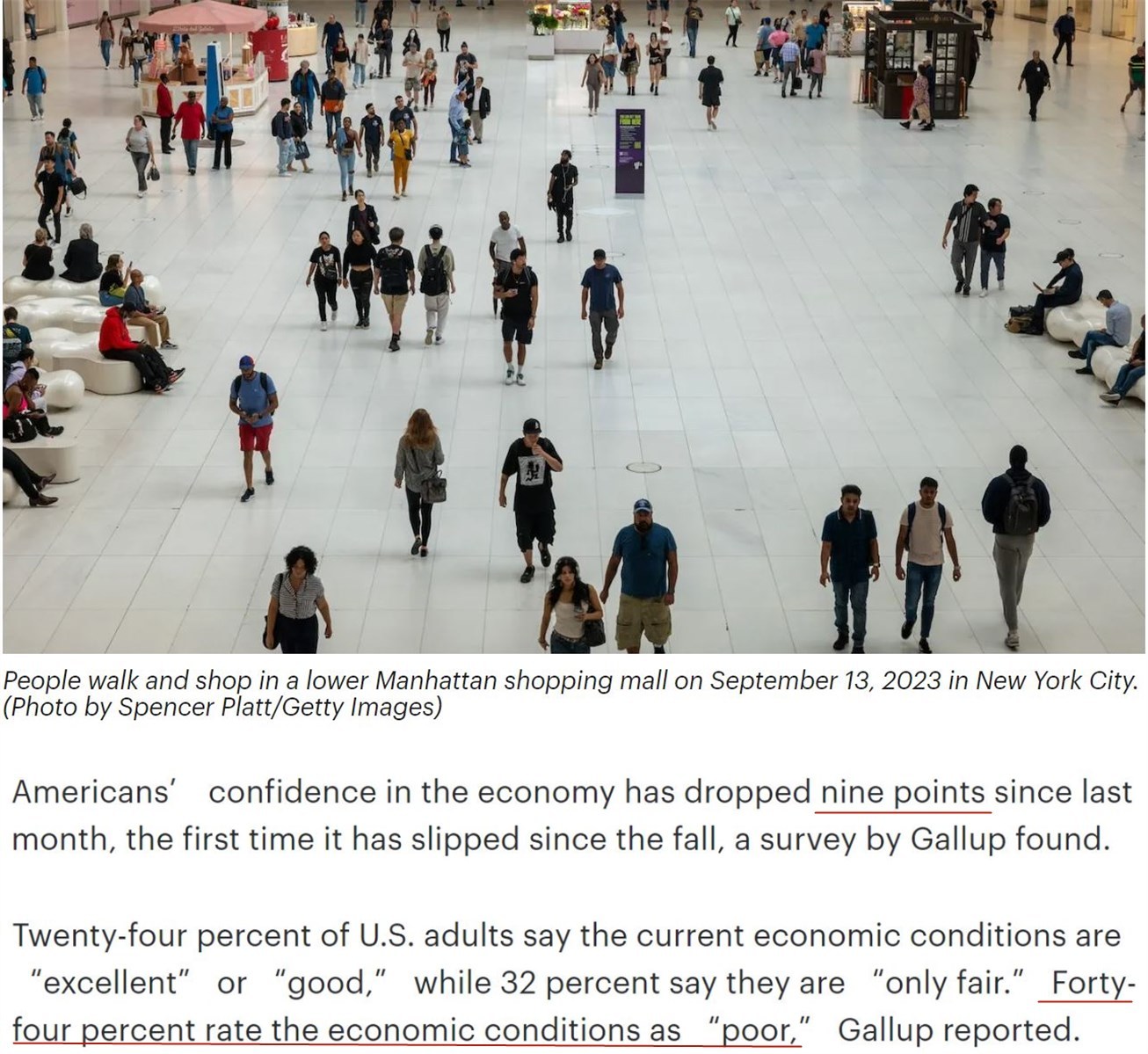 說到美國經濟 超過四成的美國人用了這個詞!