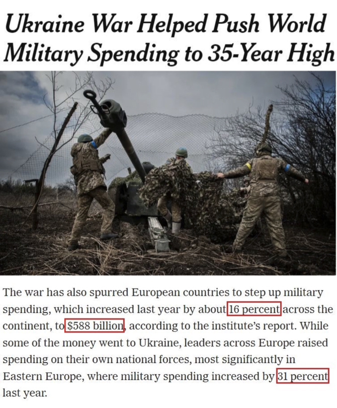 “美式拱火”持續 北約成員國成軍費增長大戶