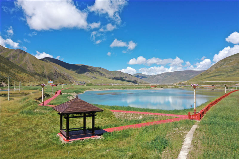 宜牛二村砂場生態修復后狀況。甘孜州石渠生態環境局供圖