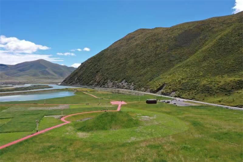 宜牛二村砂場生態修復后狀況。甘孜州石渠生態環境局供圖