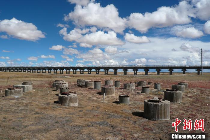圖為中鐵西北院清水河樁基試驗場。(資料圖) 中鐵西北科學研究院供圖