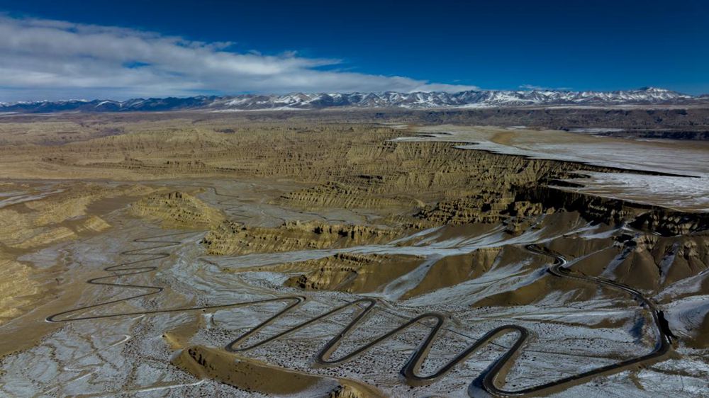 雪后扎達土林。金阿次仁攝
