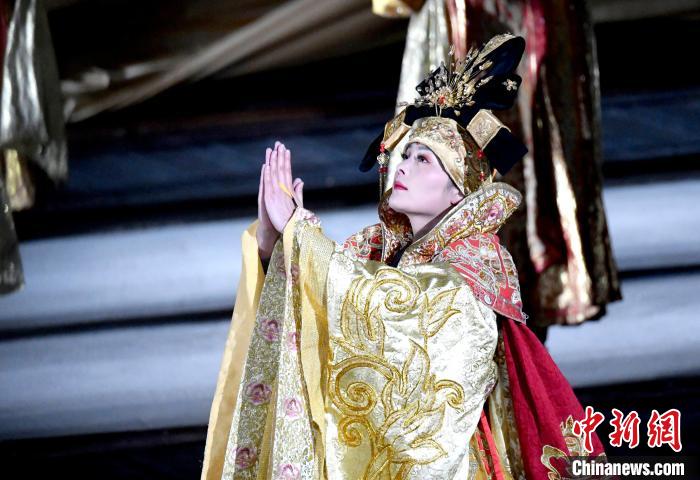 3月17日，西藏拉薩，《文成公主》大型史詩劇演出現場?！±盍?攝