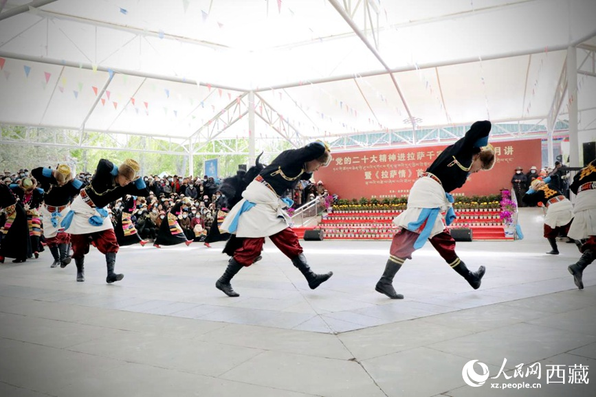 舞蹈《守望青稞》。人民網 次仁羅布攝