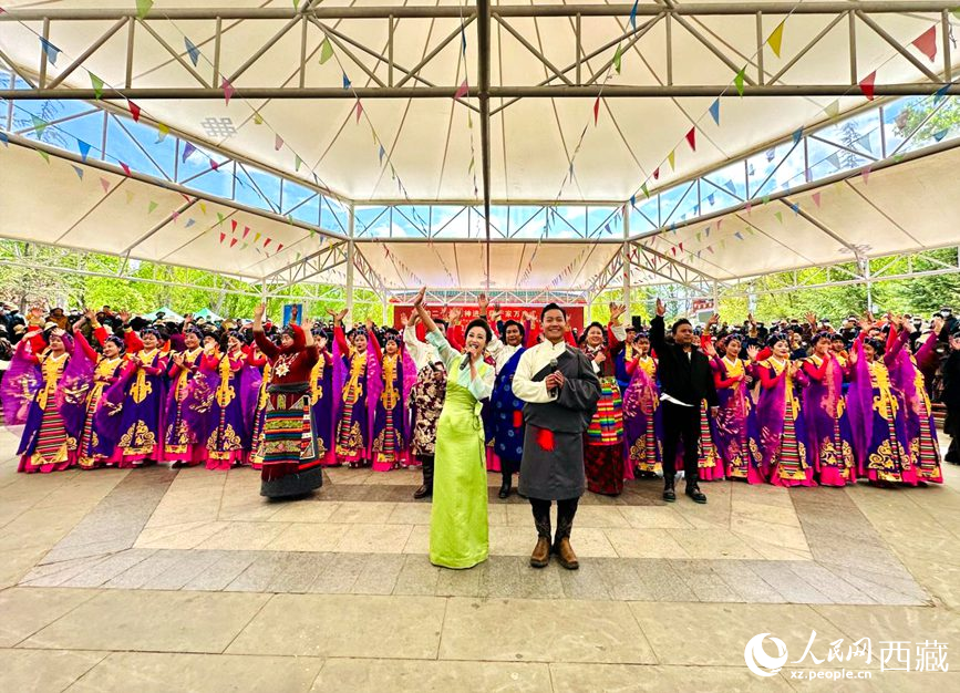 演出活動結束。人民網 次仁羅布攝